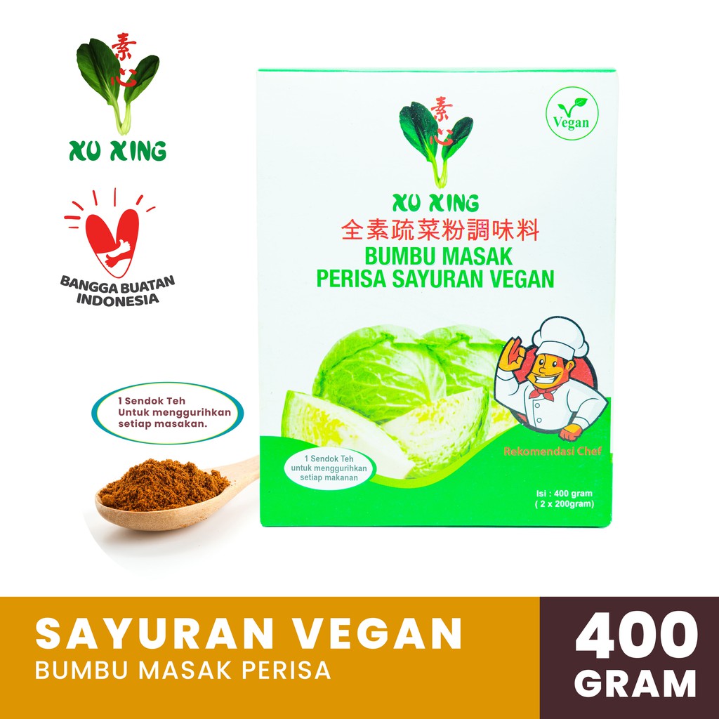 

Bumbu Masak Perisa Sayuran Vegan [400 Gram]