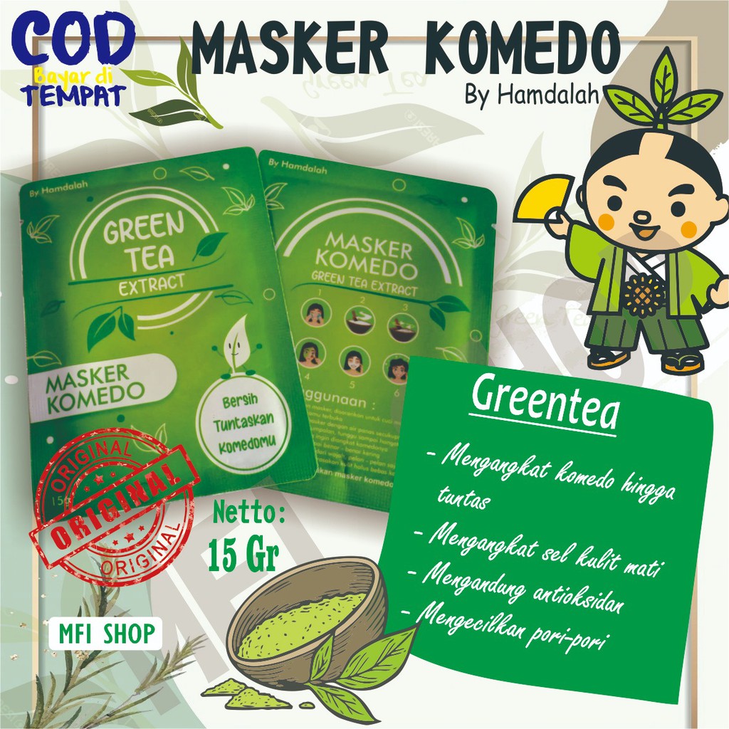 (BELI 2 FREE GIFT) MASKER KOMEDO BY HAMDALAH 10 GRAM