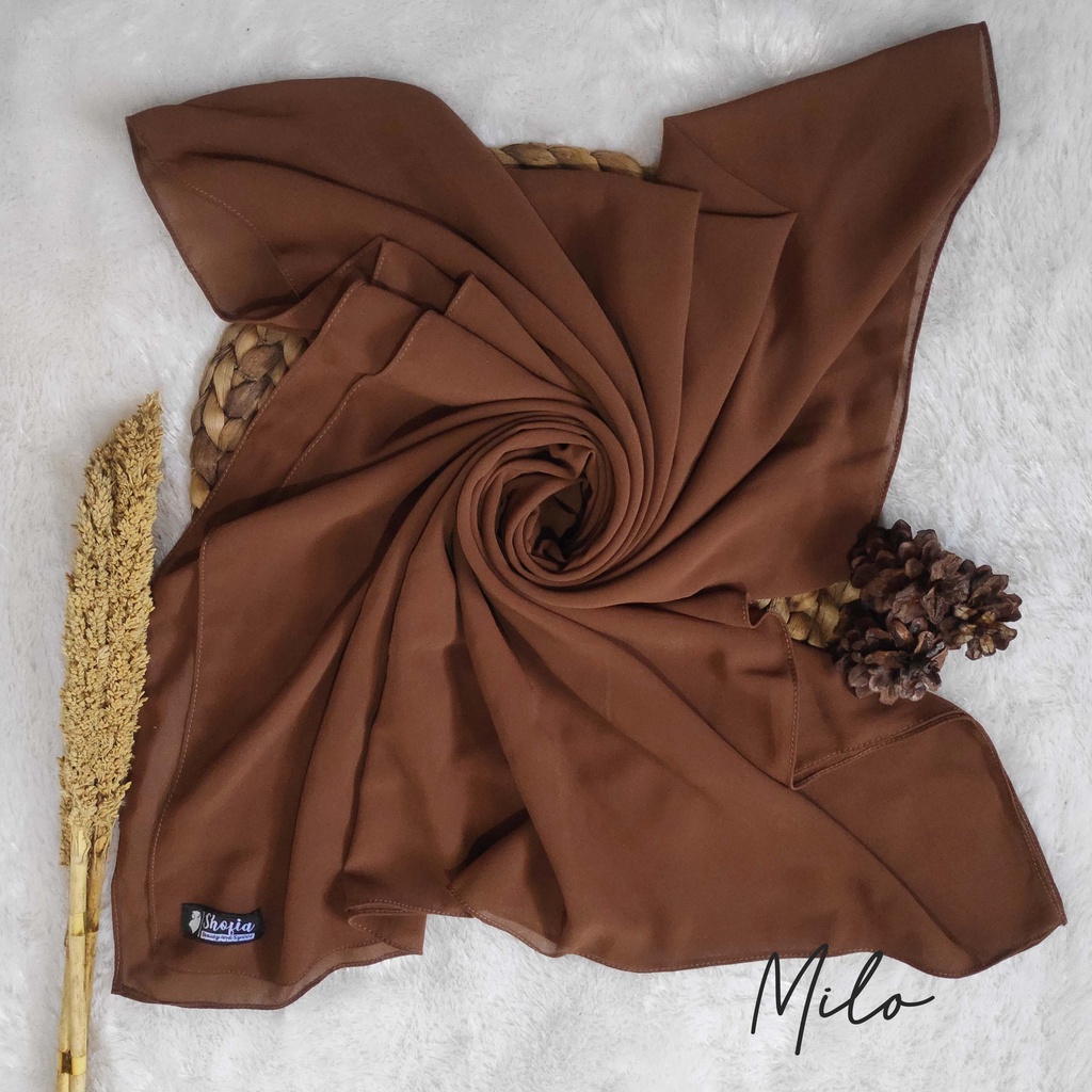 [200x75] HIJAB PASHMINA JAHIT TEPI CERUTY BABY DOLL, PASHMINA CERUTI, JILBAB PASHMINA, PASMINA-Milo