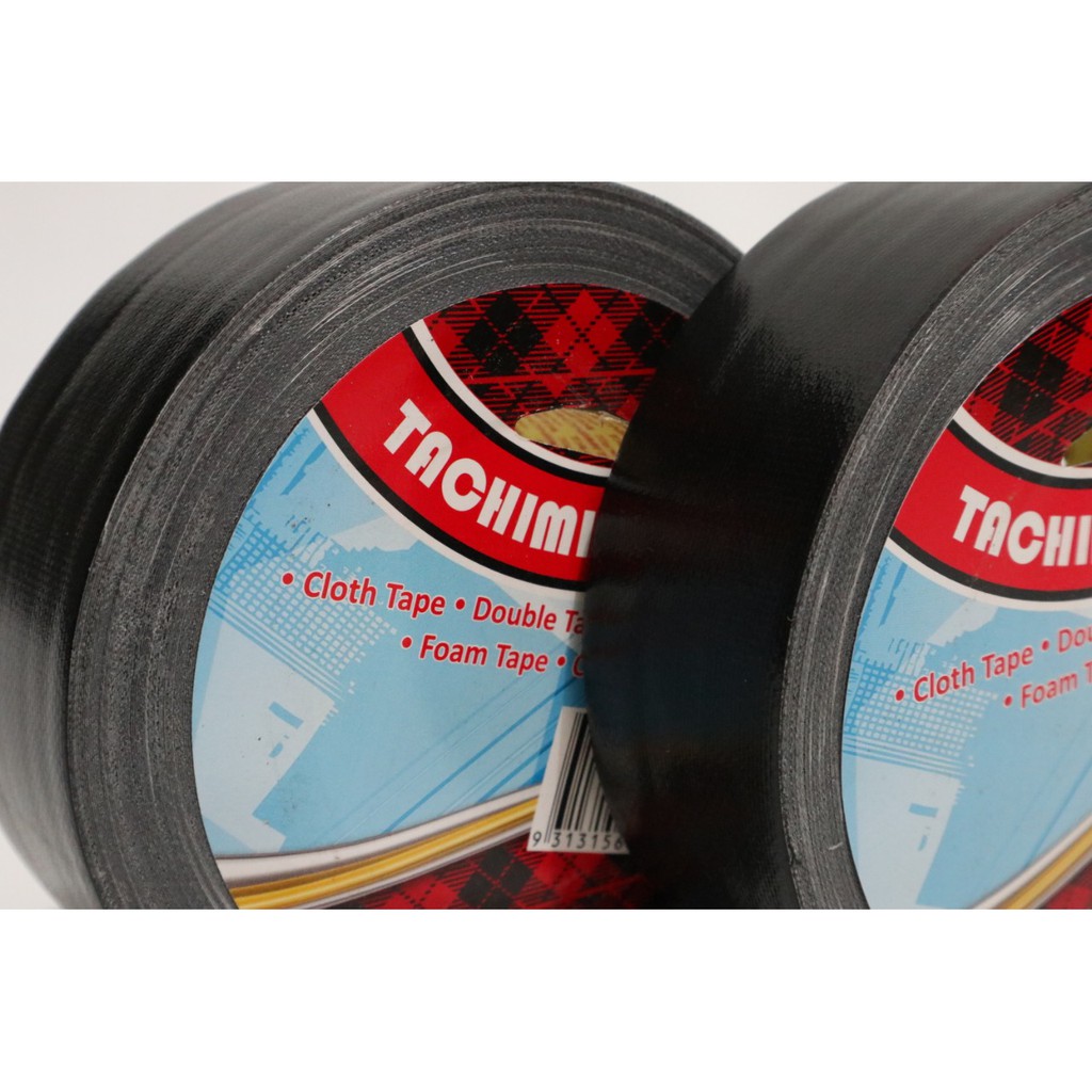 

rtc CLOTH TAPE/LAKBAN KAIN WARNA HITAM TACHIMITA BERKUALITAS 2 INCH 40 M