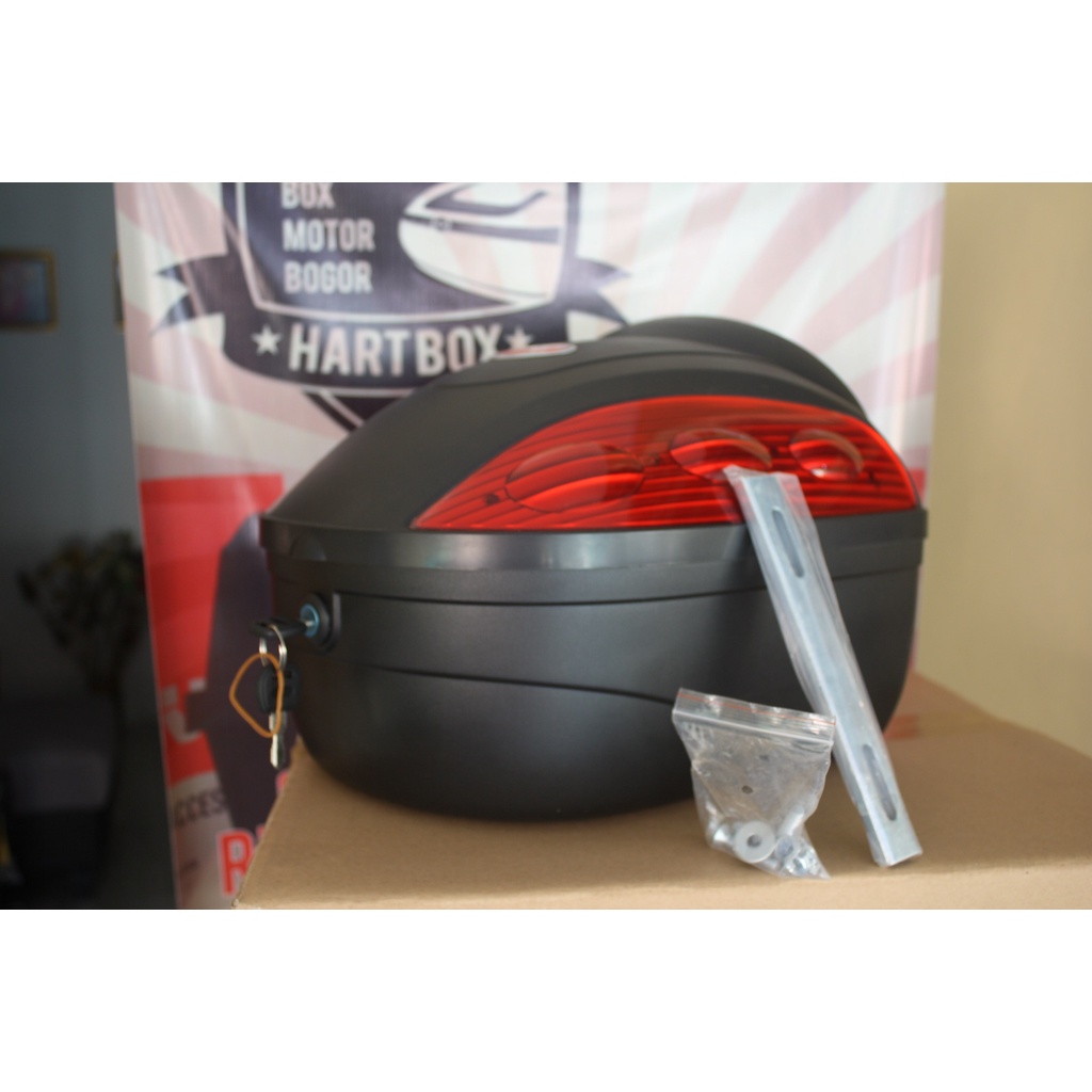 Box Motor Touring TopBox KMI 201 Hitam / Cocok Motor Matic Beat Vario Mio Bagasi / KMI201 Box Motor 