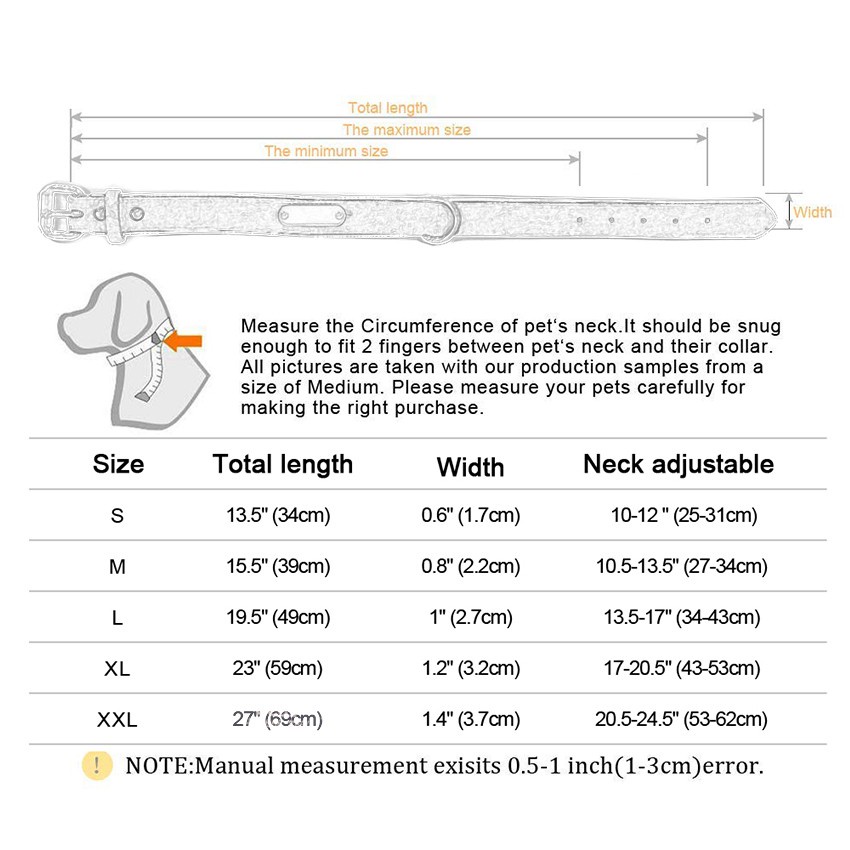 Personalized Dog Collars Adjustable Soft Leather Custom Dog Collar ID Tag Untuk Anak Anjing Kucing Anjing Besar Kerah