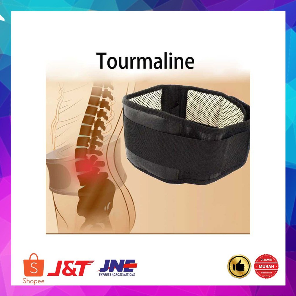 Murah Tourmaline Alat Therapy Pinggang Magnetic Size L