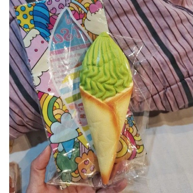 matcha green tea soft serve ice cream licensed squishy by chawa flash sale rare murah softserve