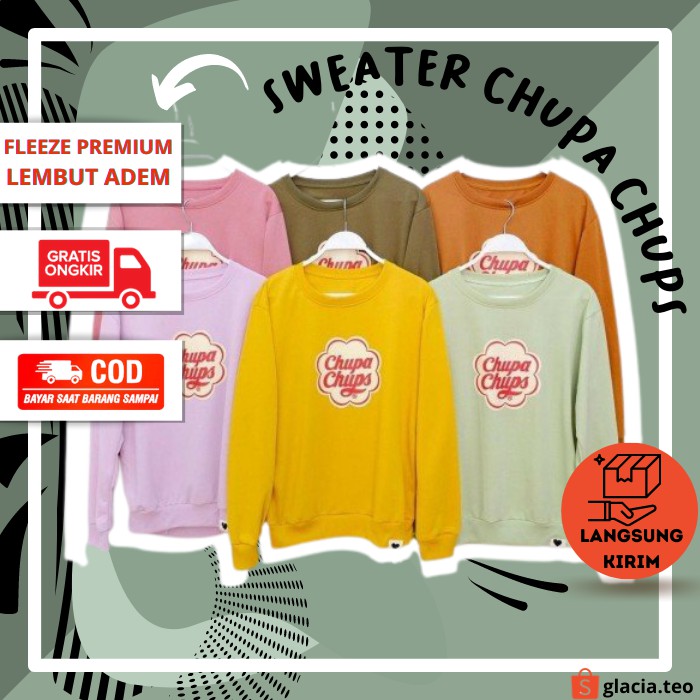 [COD] SWEATER POLOS HOODIE PRIA DAN WANITA KEKINIAN SWITER LUCU CHUPA CHUPS TERBARU HOODIE TERMURAH