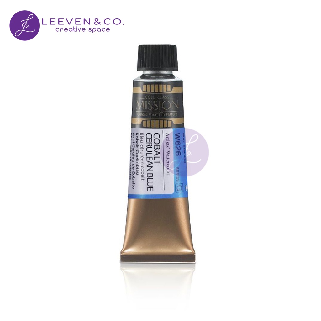 

MIJELLO MISSION GOLD WATERCOLOUR TUBE 7ML - COBALT CERULEAN BLUE