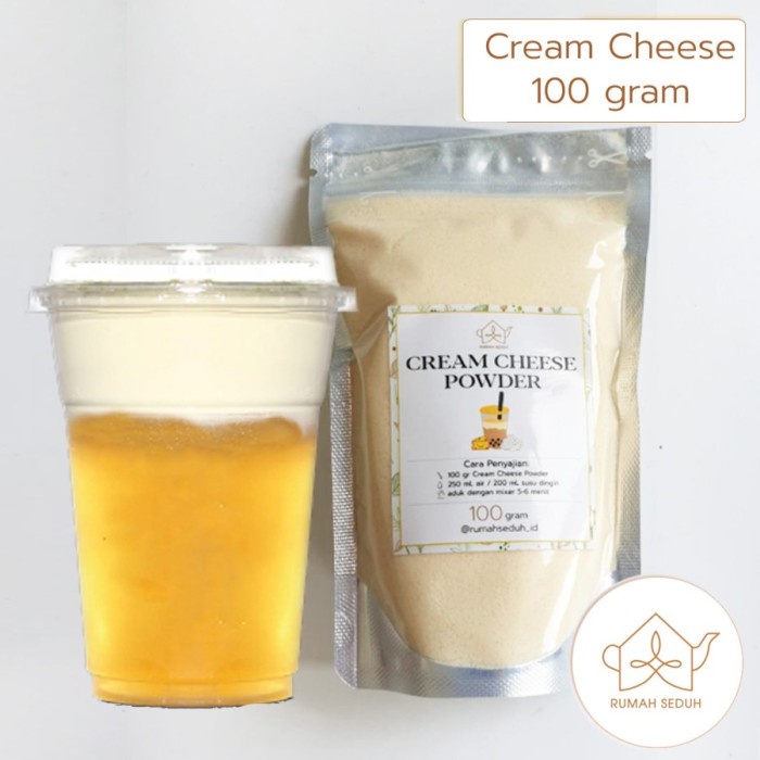 Jual 100gr Creamy Cheese Foam Powder, Cream Cheese Topping Boba Minuman
