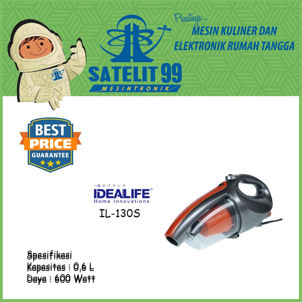 Vacum Cleaner Idealife IL-130-S Orange