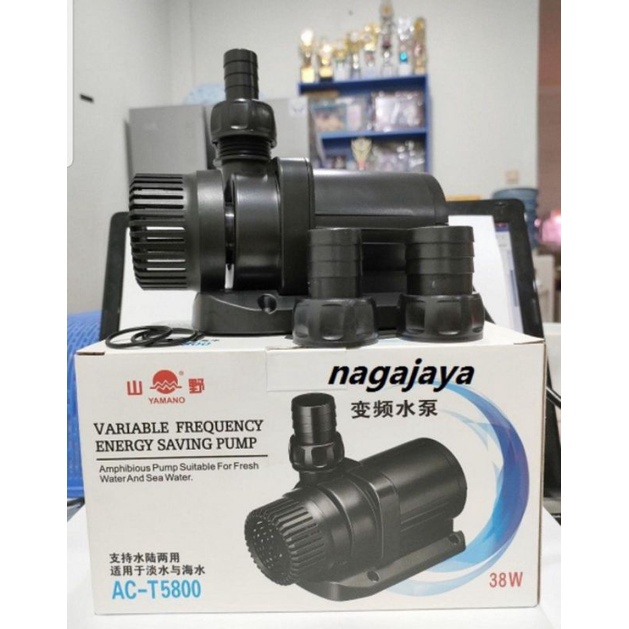 Yamano AC T5800 5800 pompa filter hemat energi pompa celup kolam