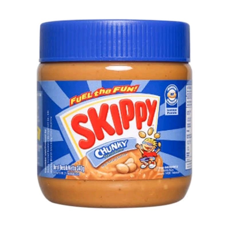

Skippy peanut butter selai kacang (creamy or chunky) 340gr