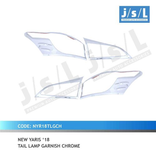 Garnis Lampu Belakang New Yaris 2018 Chrome