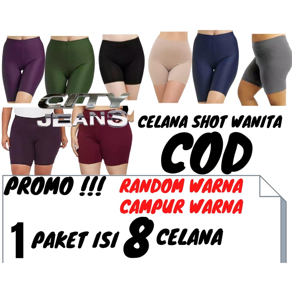 Celana Leging Pendek JUMBO Short BB 55-90kg Legging Shot Strit Sot Daleman Wanita JUMBO..-