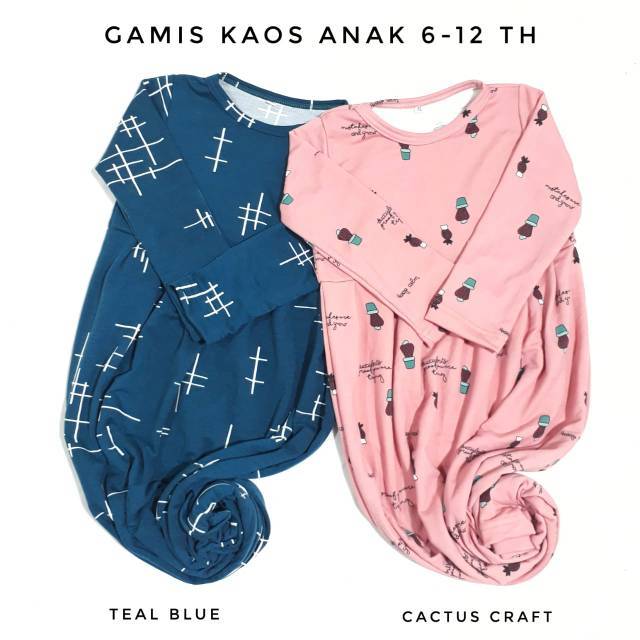  Gamis  kaos  anak 6 12 tahun Dress Aisyah Shopee Indonesia