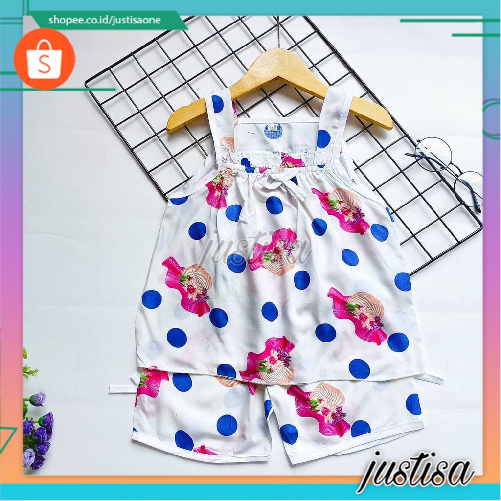 Promo !! Setelan Anak Peremuan / Setelah Pergi / Setelan Anak / setelan polka hat gurl Ukuran 2-3 Tahun