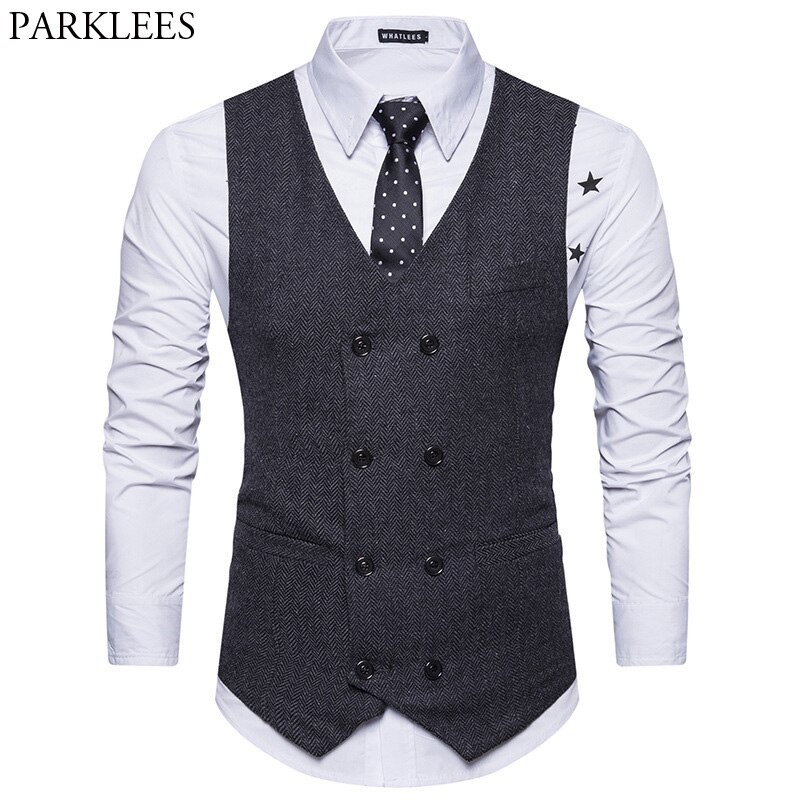 black suit vest mens