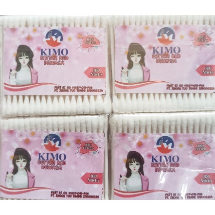 COTTON BUD KIMO Isi 100 Pcs - Cotton Bud Baby / Cotton Anak - Cotton Bud Dewasa