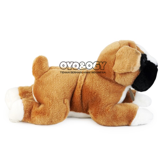 Flash Sale Boneka Hewan Anjing Boxer Bulu Halus Boxers Dog Plushie Doll Premium Terbaru