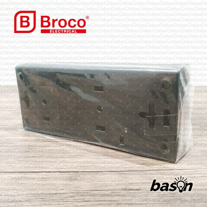 BROCO 15321 NCP 16A 250V SNI - Stop Kontak 2 Lubang tanpa kabel