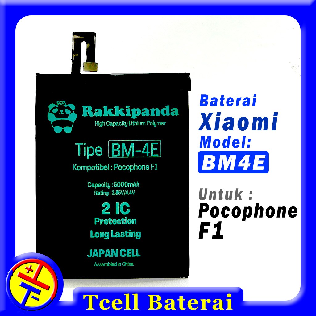 Baterai Xiaomi Pocophone F1 BM4E Rakkipanda batre BM-4E Poco F1 batere original