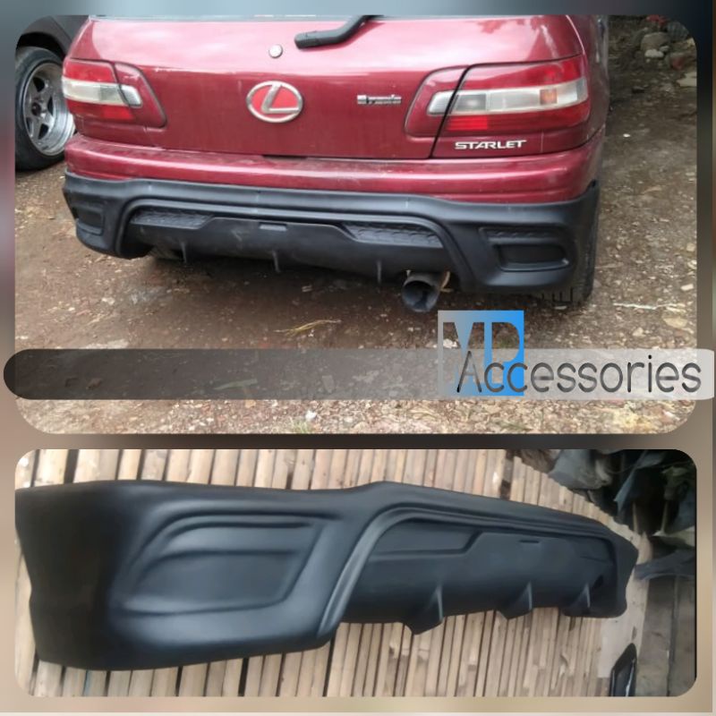 Add-on Bodykit Belakang toyota Starlet Kapsul tahun 1991-1998