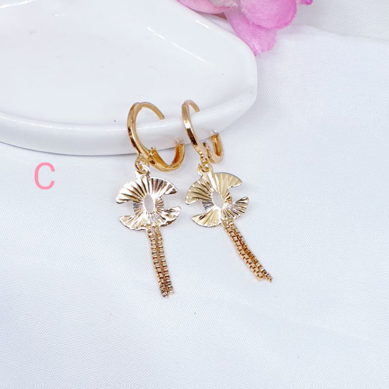 Anting simple fashion italy juntai gold colour