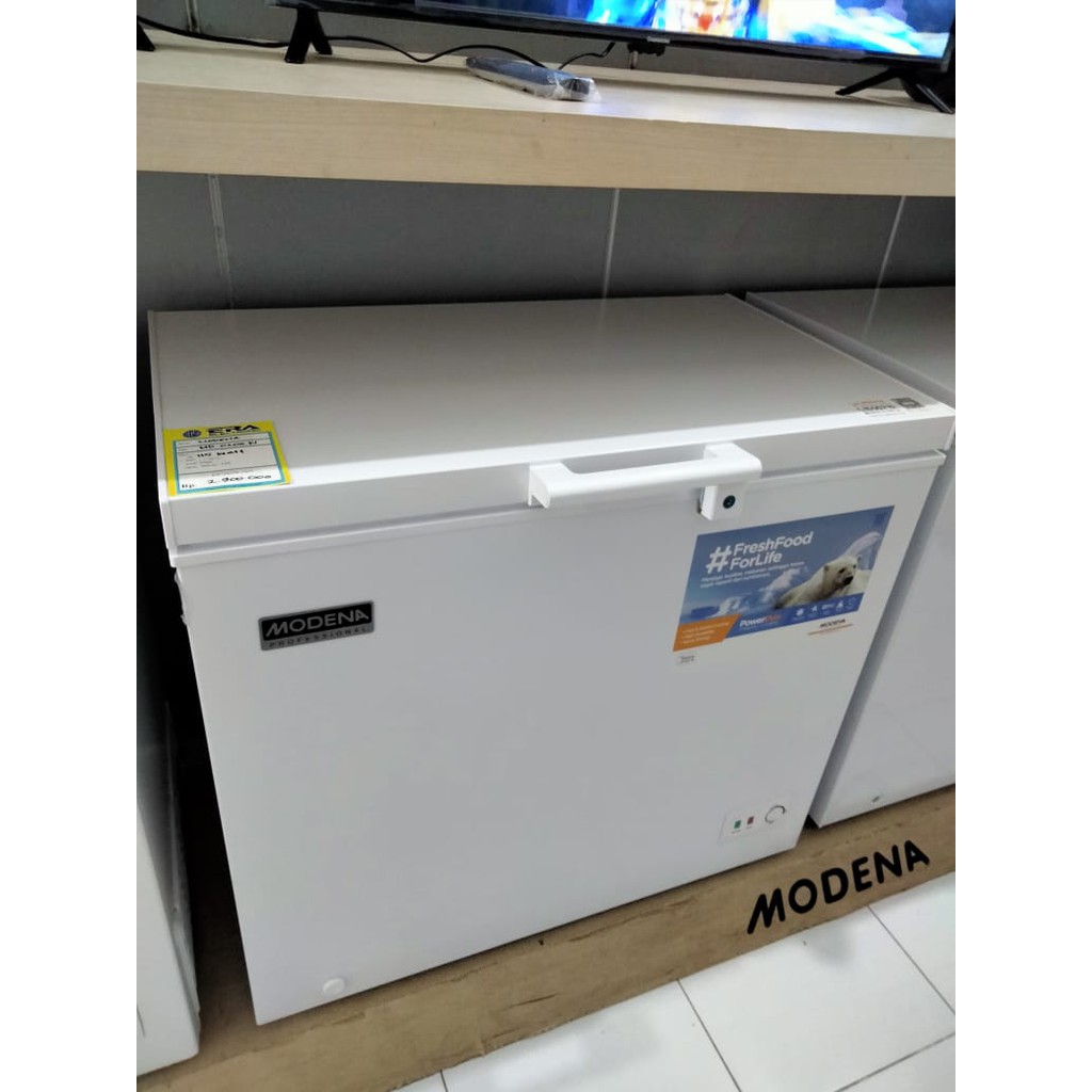 CHEEST FREEZER MODENA MD 0206 W 200 LITER GARANSI RESMI