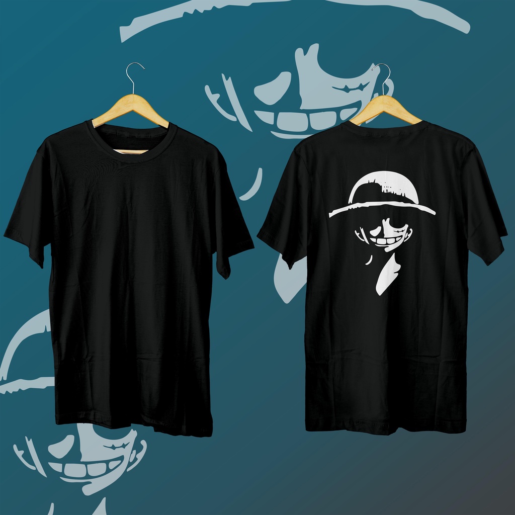 HK STORE 26 - KAOS DISTRO LUFFY ONE COLOR(BLKNG)