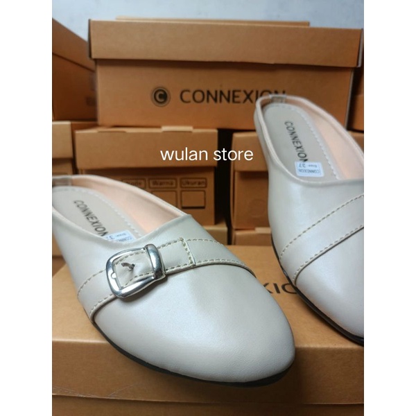 Sepatu Sandal Cewek Connexion Gesper Flatshoes 01
