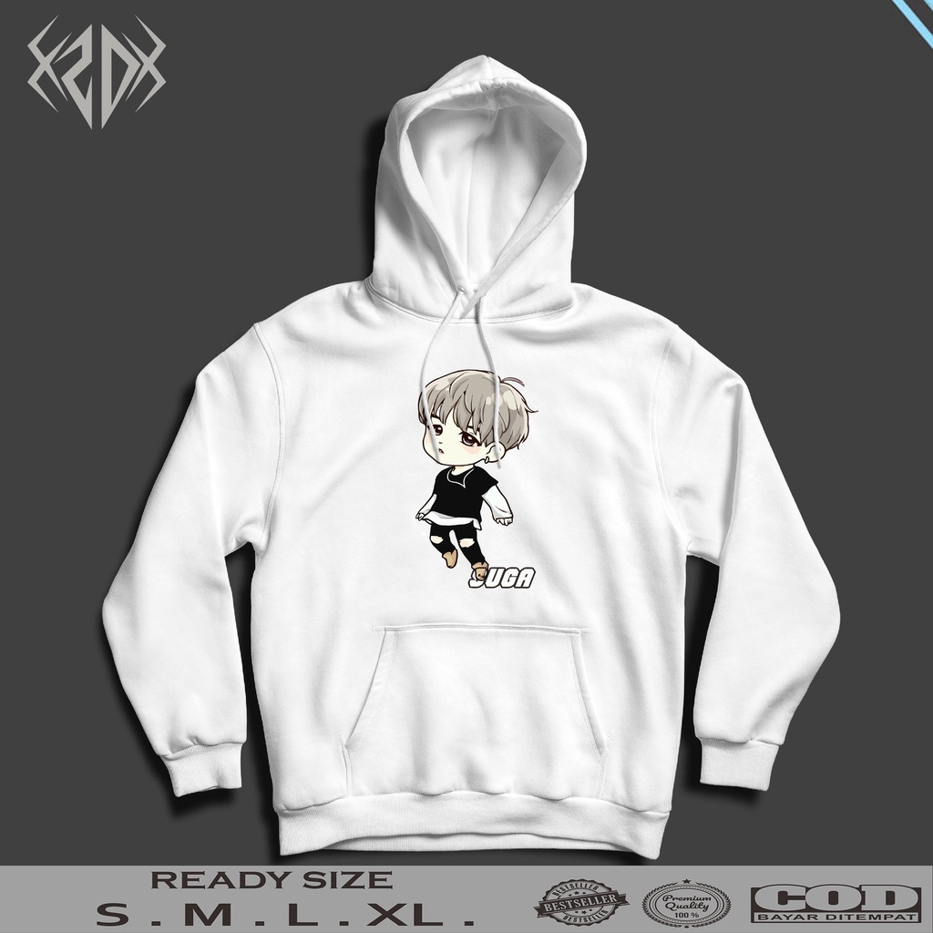 HOODIE BTS SERIES CARTOON SUGA / HOODIE BTS / JAKET K-POP / HOODIE ARMY