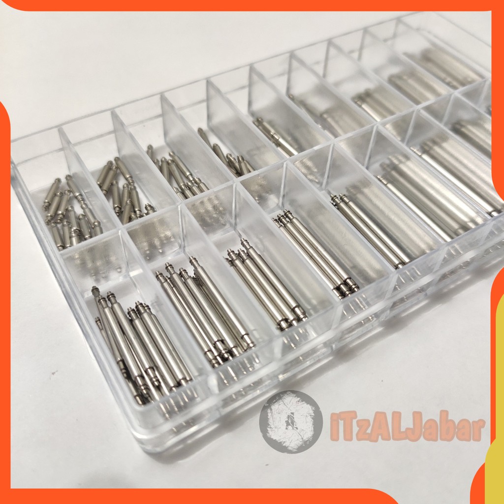 Spring bar tali jam tangan Stainless Paket Pin pen Stainless 1.78mm