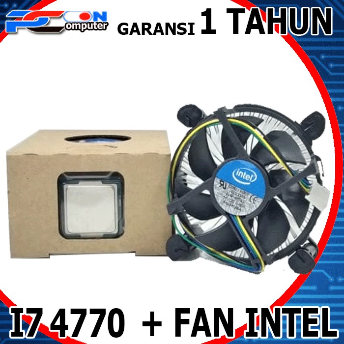 Prosesor Intel Core i7-4770 3,90 GHz Soket LGA 1150 + fan