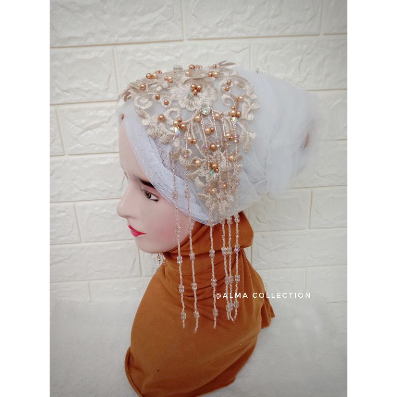 headpiece hiasan kepala rumbi payet cristal