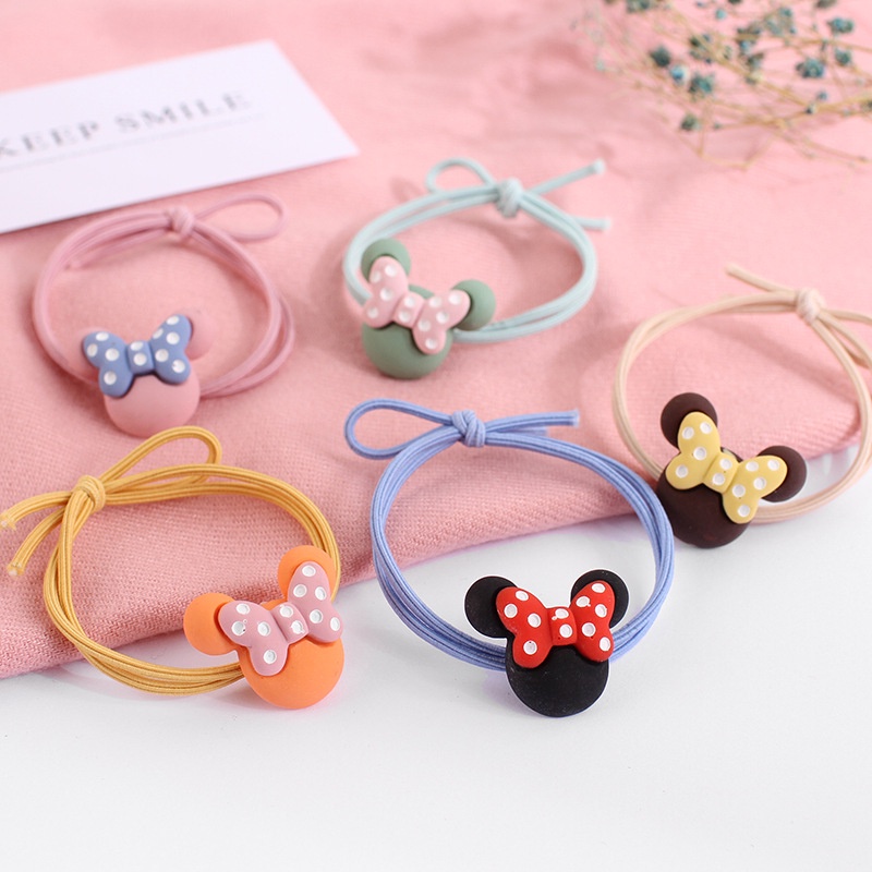 Ikat Rambut Karakter Gaya Korea / Karet Rambut Elastis Korea / Hairband