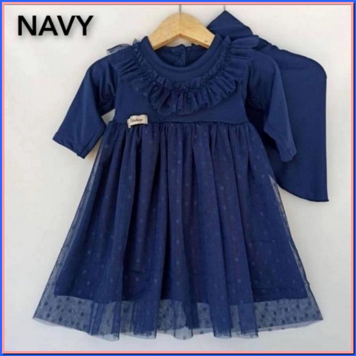 Gamis Anak Tanggung Livy Mamanda Saleha Series Fashion Muslim Tahun Baru Wolfis All White Size Umur 