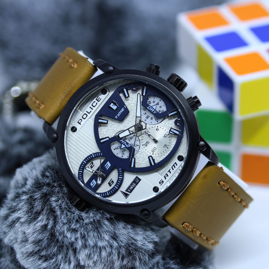 REALPICK JAM TANGAN WANITA POLICE E-263 DOUBLE TIME