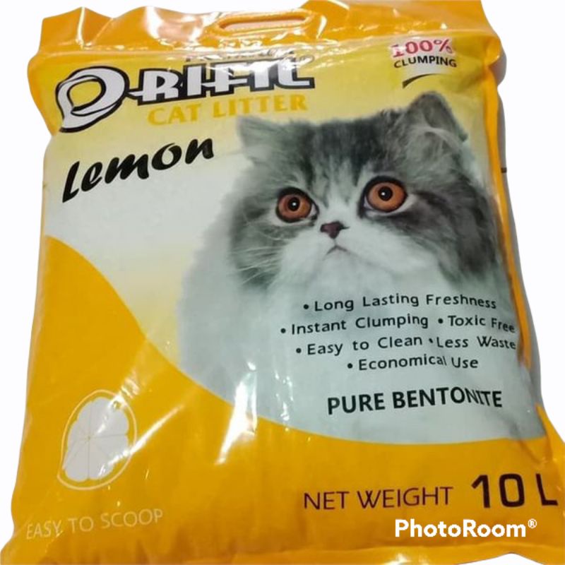 PASIR ORIFIL 10L pasir kucing wangi gumpal