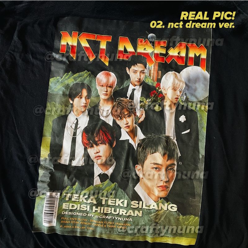 [PRE-ORDER] KAOS METAL KPOP BANGTAN &amp; NCT DREAM 127 BTS tshirt kaos custom po aesthetic tumblr keren lucu