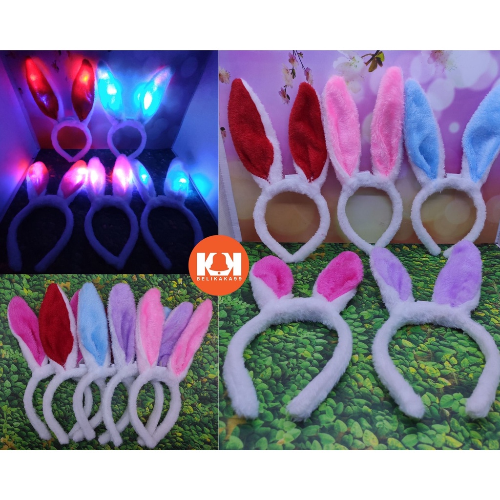 BANDO KELINCI BULU IMPORT LED 3 MODE / BANDO BUNNY BULU LED/ BANDO BULU LED / BANDO KELINCI LED / BONDU KELINCI LED / BONDU KUPING KELINCI / BONDU TELINGA KELINCI / BONDU BUNNY / BANDO KUPING KELINCI / BANDO TELINGA KELINCI  / BANDO KELINCI LED LAMPU