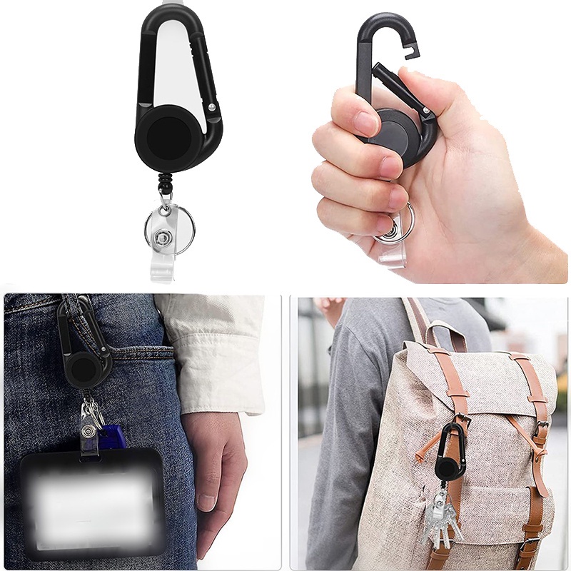 Gantungan Kunci Carabiner Bahan Abs Gaya Vintage Untuk Travel / Camping / Mendaki Gunung