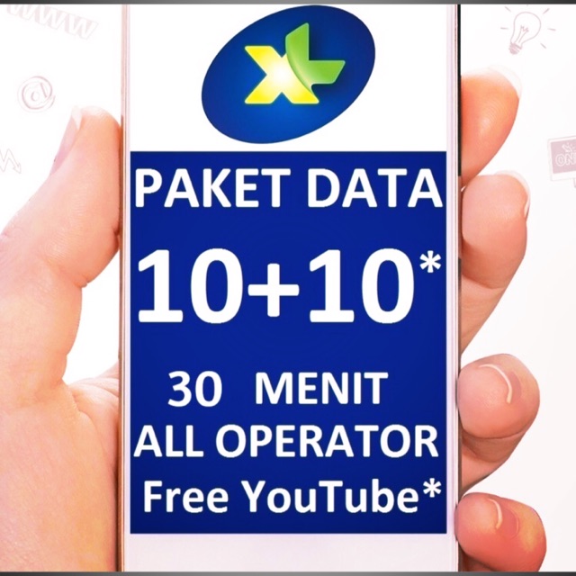Pulsa Data XL Xtra Combo Kuota 10GB + 10GB Youtube
