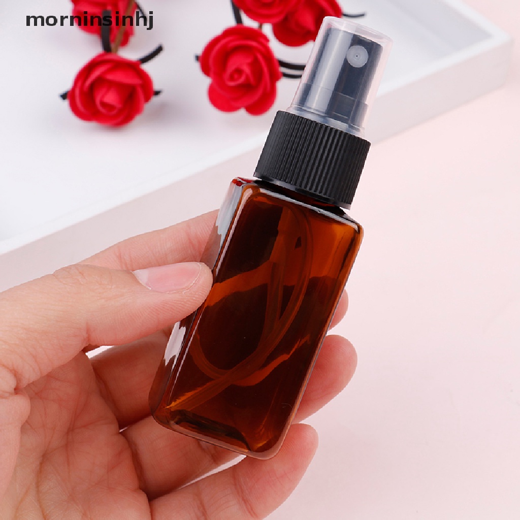 Mornin Botol Parfum Spray Atomizer Kosong Bentuk Kotak Bahan Plastik Ukuran 30ml