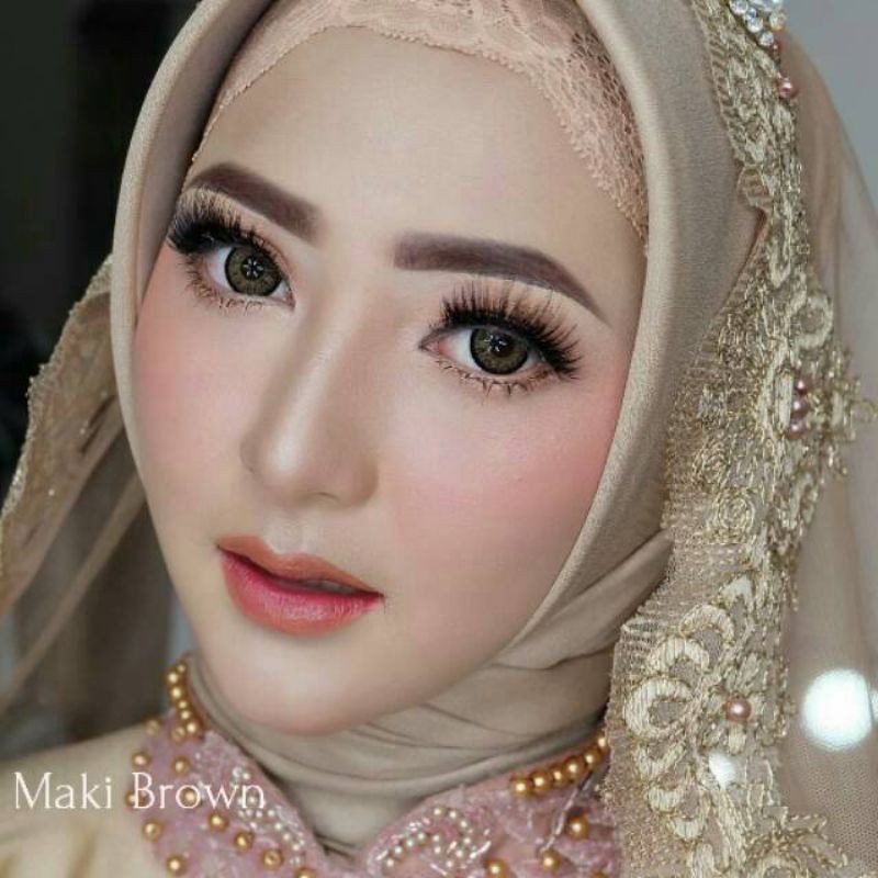 Softlens MAKI BROWN Dream Color 1 / Soflen Maki Dreamcolor / Softlens Dreamcolor Kemasan Botol Kaca