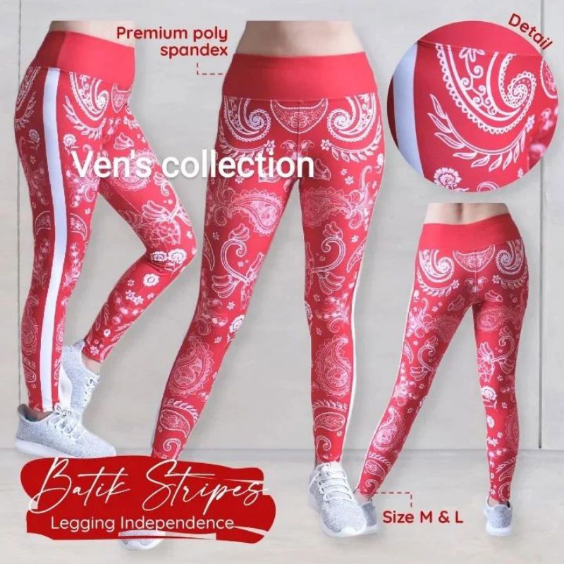 Batik stripes legging independen