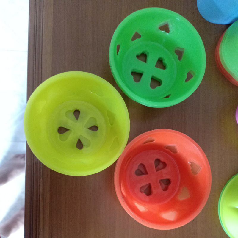 Cetakan Kukus pendek plastik jumbo 1 lusin / cetakan bolu mekar