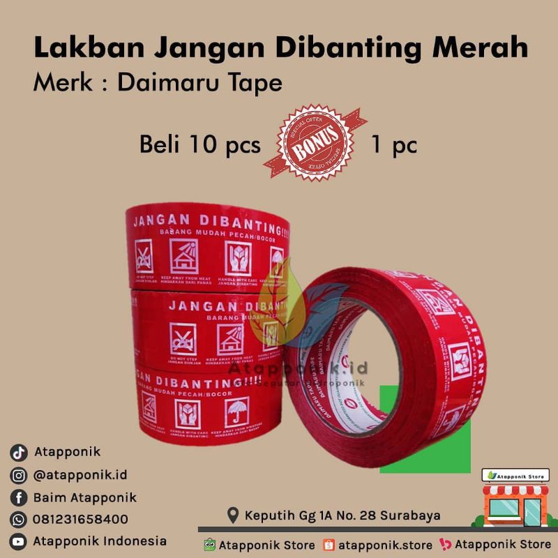 

lakban fragile merah jangan dibanting