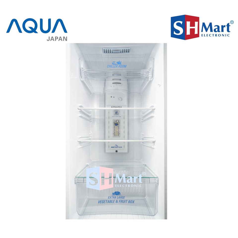 KULKAS 2 PINTU AQUA AQR-D270 / AQRD270 / AQR D270 KAPASITAS 220 LITER GARANSI RESMI (MEDAN)
