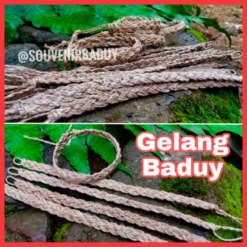 Gelang Kepang kulit kayu khas suku Baduy