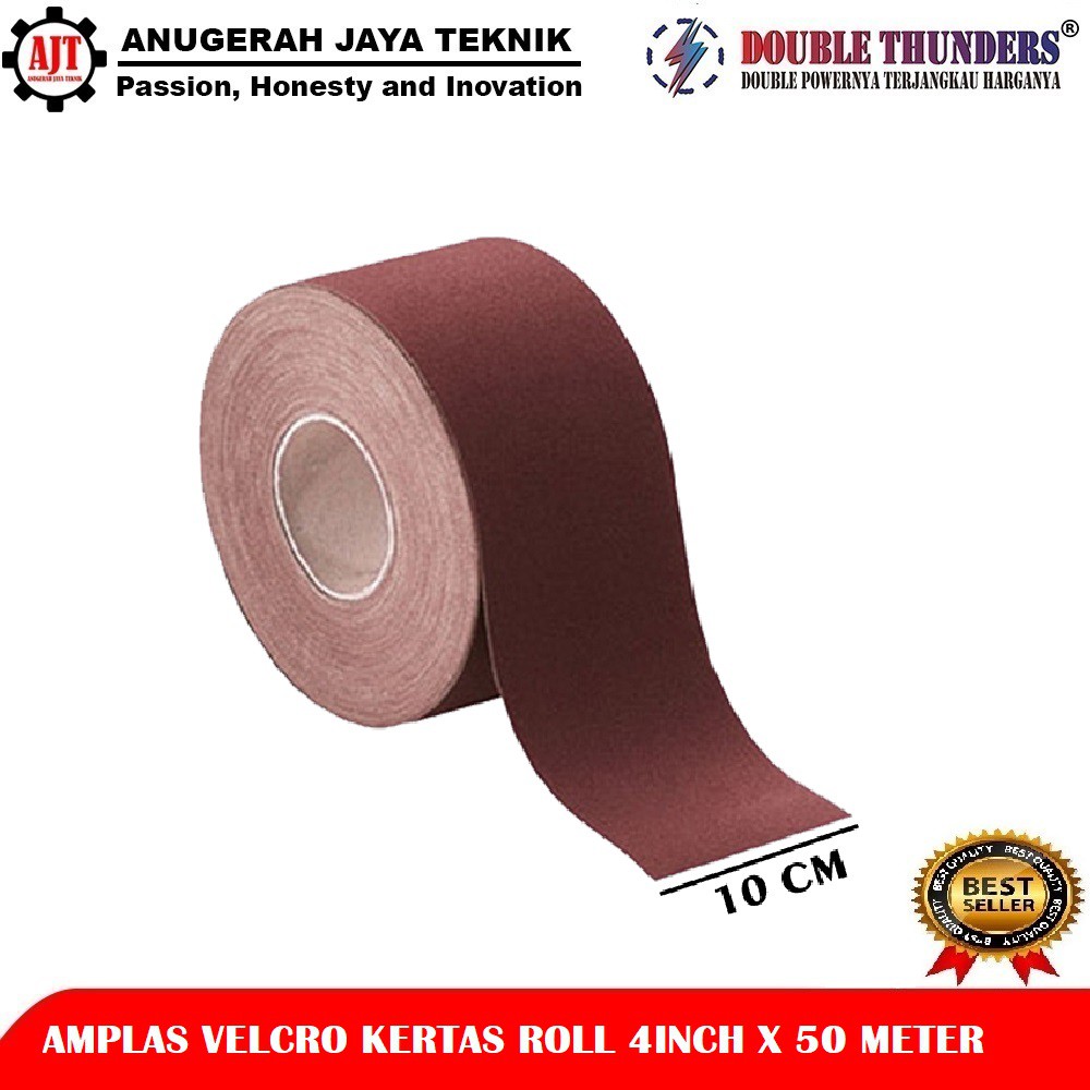 Amplas Roll Waterproof 4inch X 50 Meter / Kertas Amplas Roll Panjang