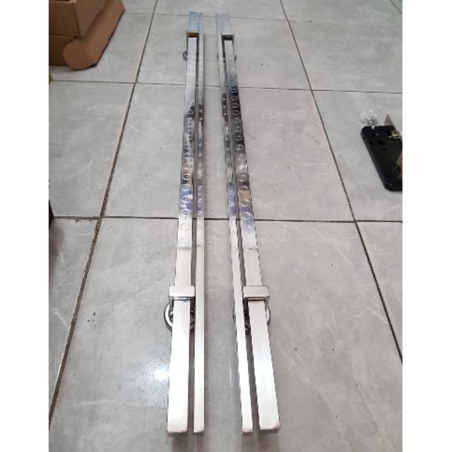 Handle pintu stainless minimalis 1meter anti karat