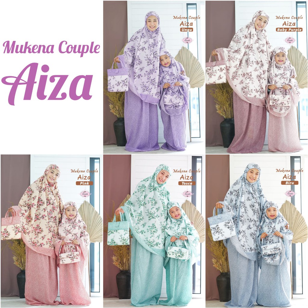 Mukena Couple Katun Rayon Ibu dan Anak premium